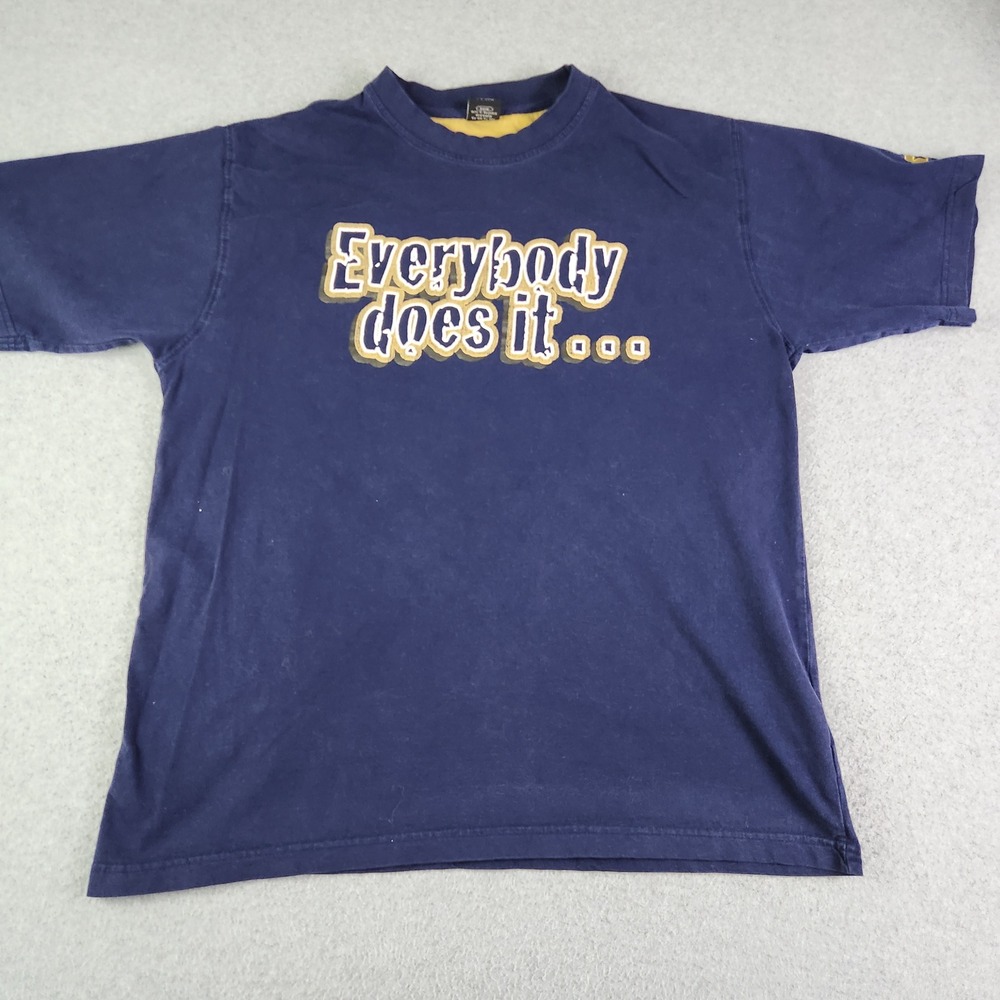 Notre Dame‎ Fighting Irish T-Shirt Mens Large Navy Starter NCAA Football Sports